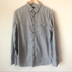 MENs Banana Republic Striped Button Down
